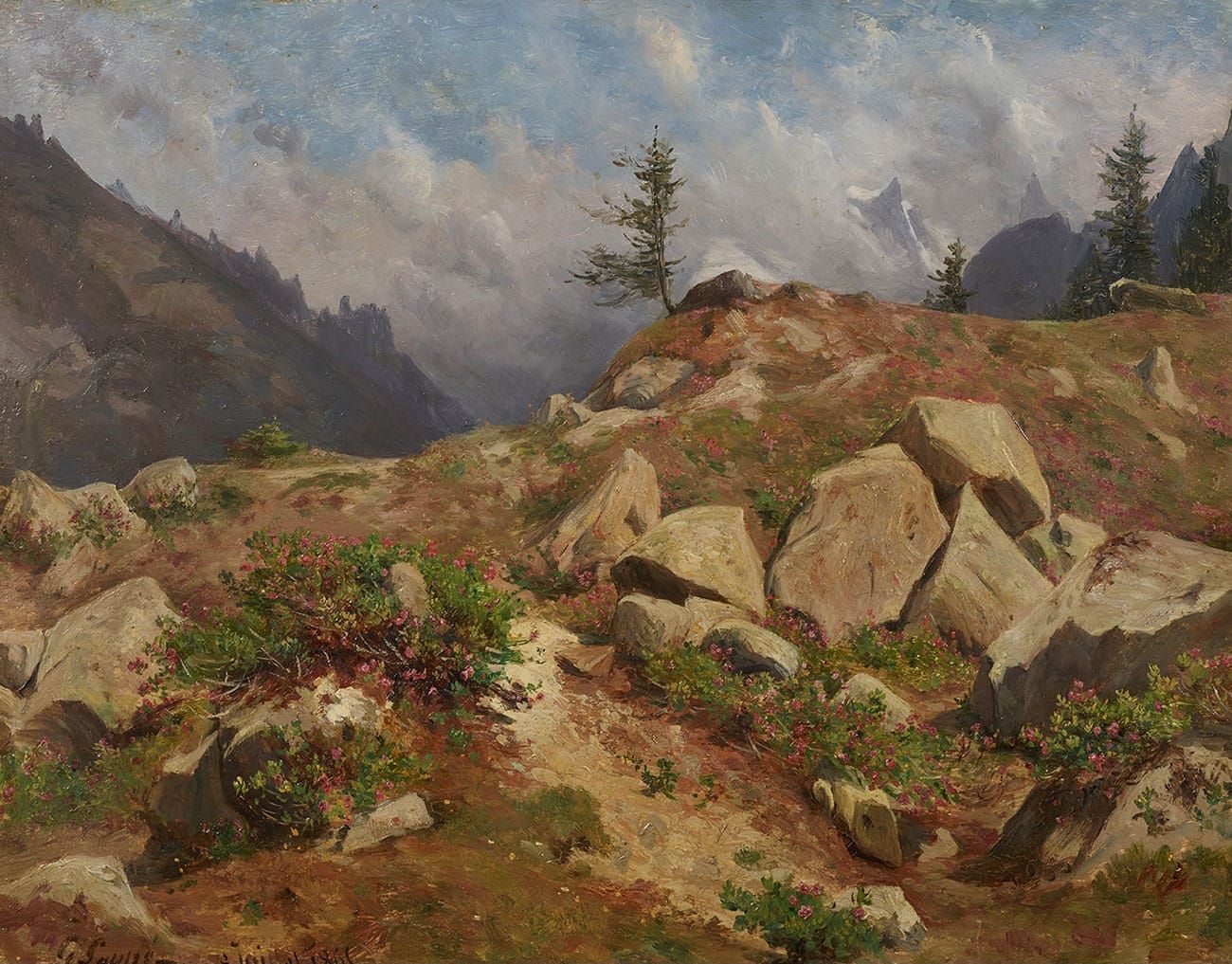 gabriel loppé peinture montagne